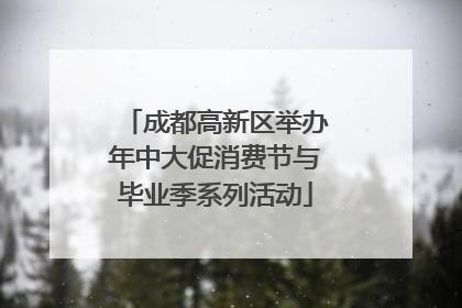 成都高新区举办年中大促消费节与毕业季系列活动