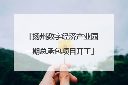 扬州数字经济产业园一期总承包项目开工