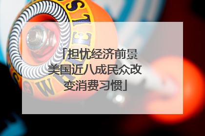 担忧经济前景 美国近八成民众改变消费习惯