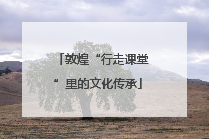敦煌“行走课堂”里的文化传承