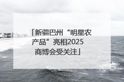 新疆巴州“明星农产品”亮相2025商博会受关注