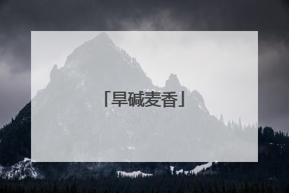 旱碱麦香