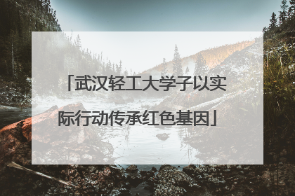 武汉轻工大学子以实际行动传承红色基因
