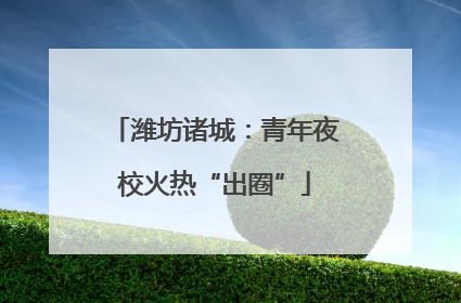 潍坊诸城：青年夜校火热“出圈”