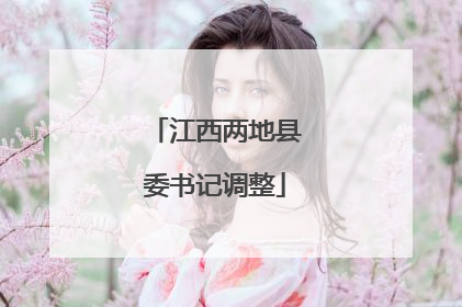 江西两地县委书记调整