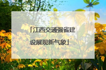 江西交通强省建设展现新气象