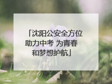沈阳公安全方位助力中考 为青春和梦想护航