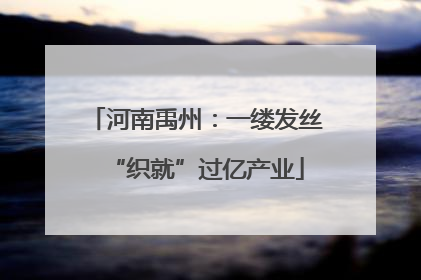 河南禹州：一缕发丝“织就”过亿产业
