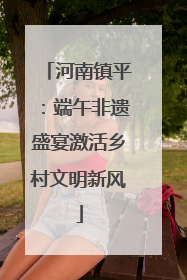 河南镇平：端午非遗盛宴激活乡村文明新风