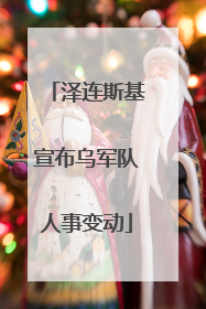泽连斯基宣布乌军队人事变动