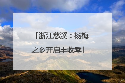 浙江慈溪：杨梅之乡开启丰收季
