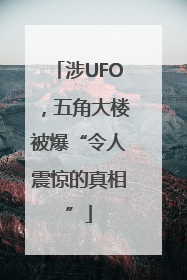 涉UFO，五角大楼被爆“令人震惊的真相”