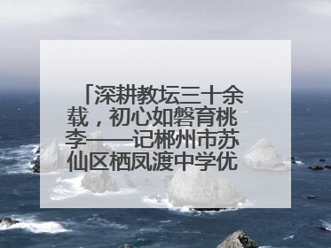 深耕教坛三十余载，初心如磐育桃李——记郴州市苏仙区栖凤渡中学优秀教师黄辉华