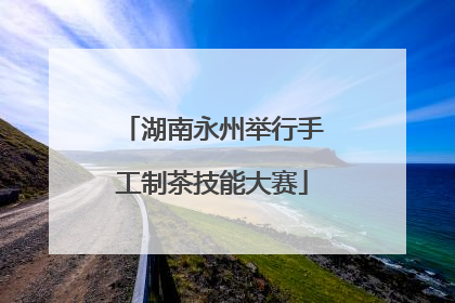 湖南永州举行手工制茶技能大赛