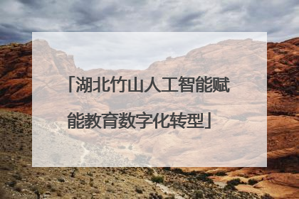 湖北竹山人工智能赋能教育数字化转型