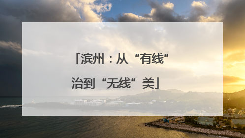 滨州：从“有线”治到“无线”美
