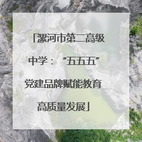 漯河市第二高级中学：“五五五”党建品牌赋能教育高质量发展