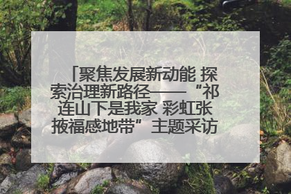 聚焦发展新动能 探索治理新路径——“祁连山下是我家 彩虹张掖福感地带”主题采访活动走进山丹