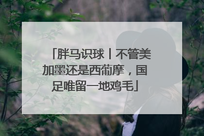 胖马识球丨不管美加墨还是西葡摩，国足唯留一地鸡毛
