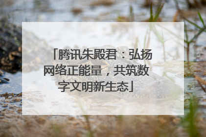 腾讯朱殿君：弘扬网络正能量，共筑数字文明新生态