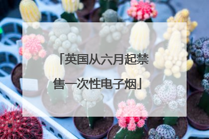 英国从六月起禁售一次性电子烟