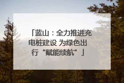 蓝山：全力推进充电桩建设 为绿色出行“赋能续航”