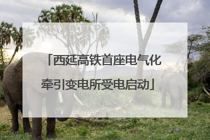 西延高铁首座电气化牵引变电所受电启动