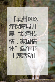 襄州区医疗保障局开展“粽香传情，家国情怀”端午节主题活动