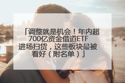 调整就是机会！年内超700亿资金借道ETF进场扫货，这些板块最被看好（附名单）