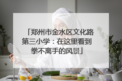郑州市金水区文化路第三小学：在这里看到拳不离手的风景