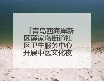 青岛西海岸新区薛家岛街道社区卫生服务中心开展中医文化夜市活动