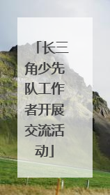 长三角少先队工作者开展交流活动