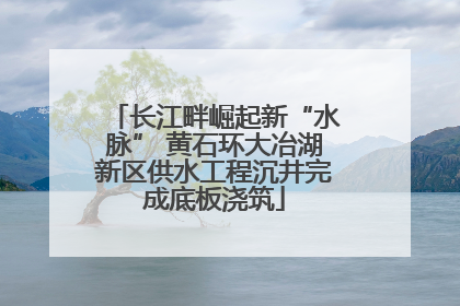 长江畔崛起新“水脉” 黄石环大冶湖新区供水工程沉井完成底板浇筑