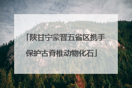 陕甘宁蒙晋五省区携手保护古脊椎动物化石