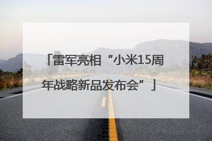 雷军亮相“小米15周年战略新品发布会”