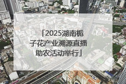 2025湖南栀子花产业溯源直播助农活动举行