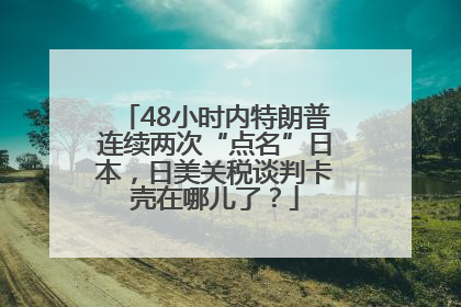 48小时内特朗普连续两次“点名”日本，日美关税谈判卡壳在哪儿了？