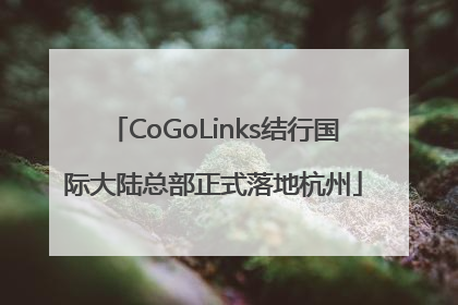CoGoLinks结行国际大陆总部正式落地杭州