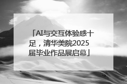 AI与交互体验感十足，清华美院2025届毕业作品展启幕
